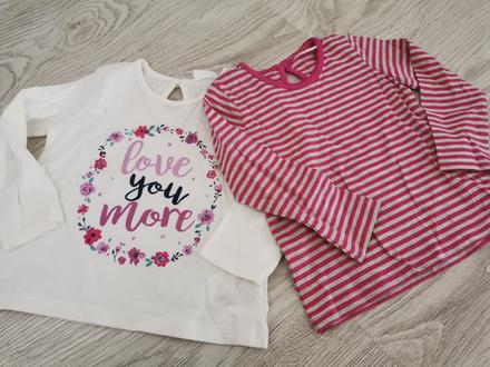 2pack tričká 9-12 mesiacov, f&f,80