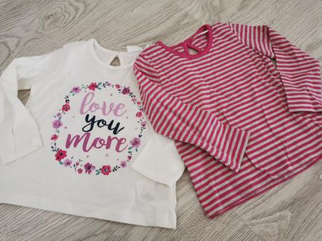 2pack tričká 9-12 mesiacov, f&f,80