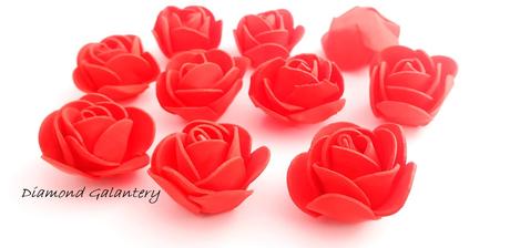 Penové ružičky - červené, 