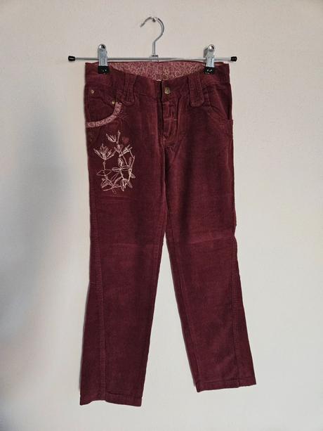 Mariquita kordové nohavice menčestráky 128, mariquita,128