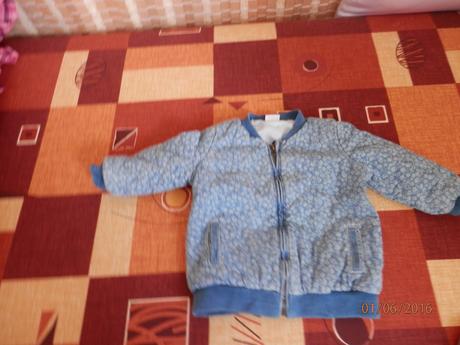 Zimna bundicka modra kvietkovana, f&f,68