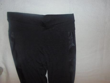 Legíny s koženkou na boku, 40