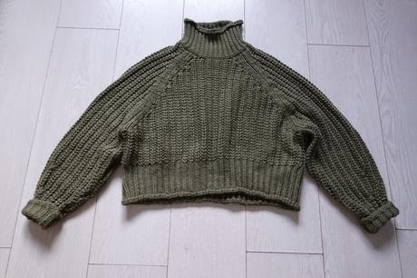 Hrubší mäkký pletený sveter h&m, h&m,xs