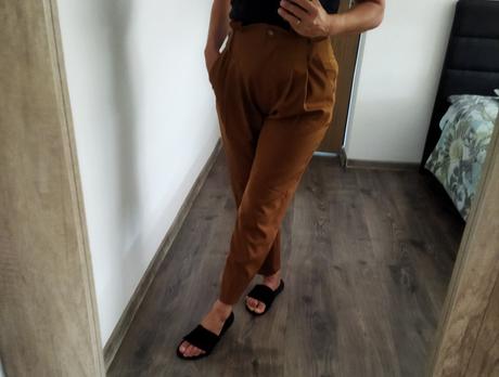 Karamelové nohavice maryley, m