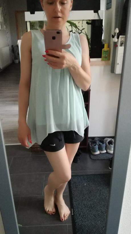 Krásna mentolová blúzka, l