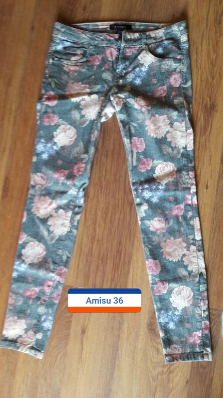 Kvetované nohavice, amisu,36