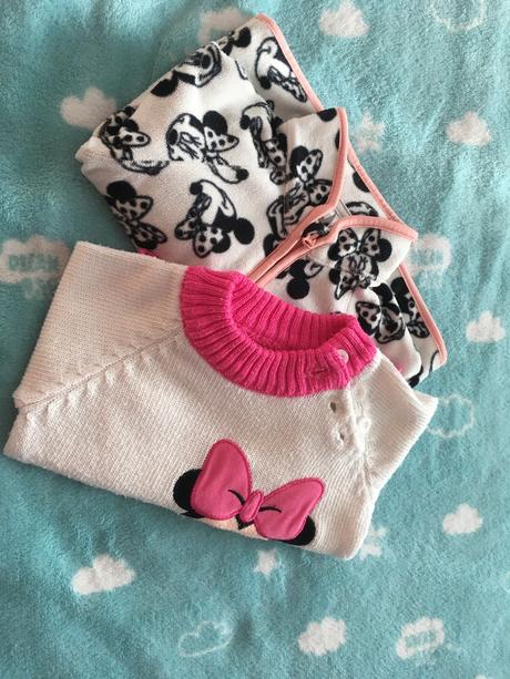 Mikina a svetrik minie mouse, h&m,80