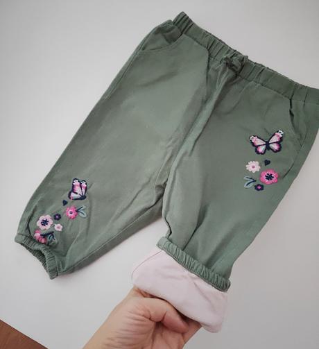Zateplené nohavice, h&m,74