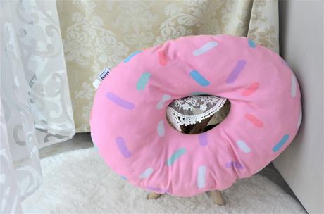 Plyšový vankúš-donut, 