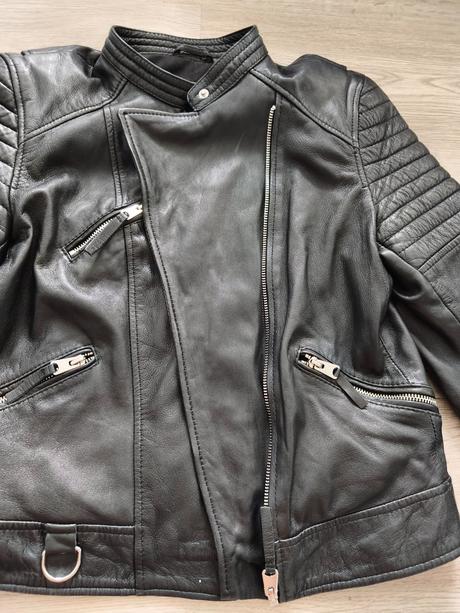 Koženková bunda moderná, zara,xl