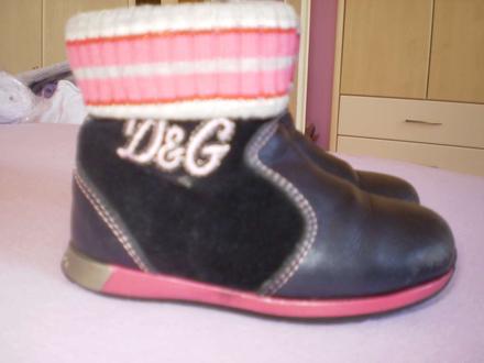 Originál čižmičky d&g pravá koža zvonku aj zvnútra, dolce&gabbana,21