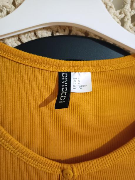 Horčicový top, h&m,s