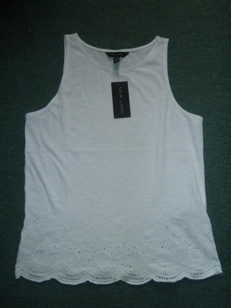 Tielko s vyšívaným spodkom, new look,40