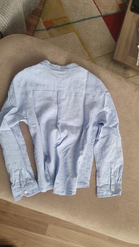 Košeľa bledomodrá, h&m,140