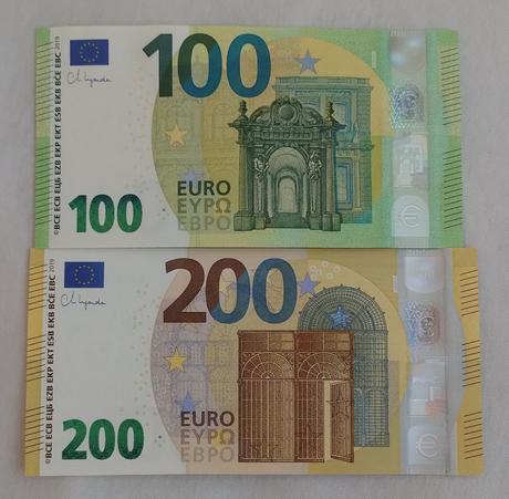 Euro bankovky unc lagarde set, 