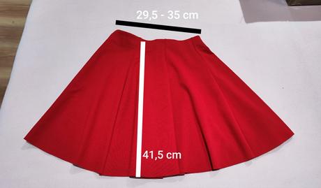 Zara sukňa červená, zara,xs