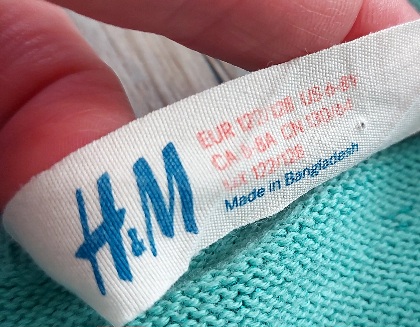 Pletené tyrkysové šaty, h&m,122