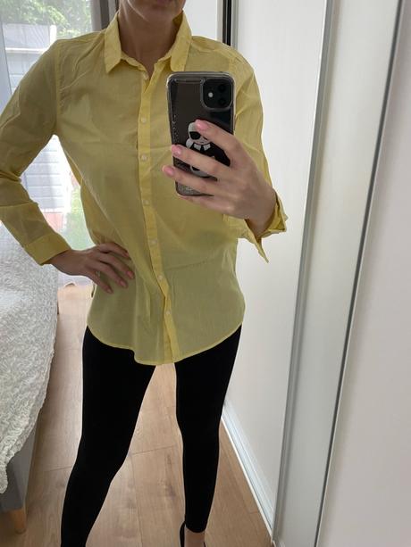 Žltá košeľa h&m, h&m,36