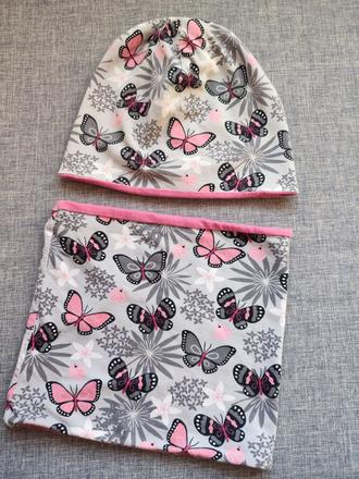 Súprava čiapka nákrčník, 104