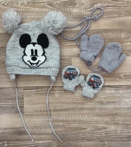 Zimná čiapka mickey+plus 2xrukavičky cena spolu, disney,86