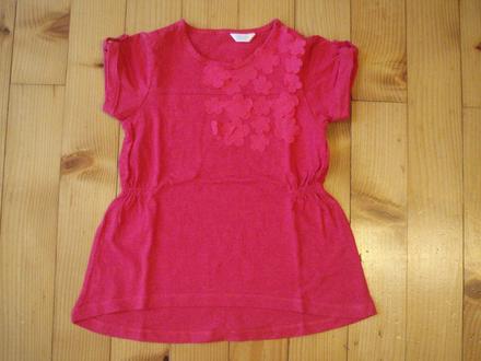 Cyklamenová tunika s kvietkami pre 5-6r, 116