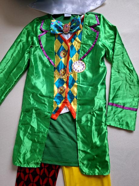 Mad hatter - deluxe kostým disney v.134-140,