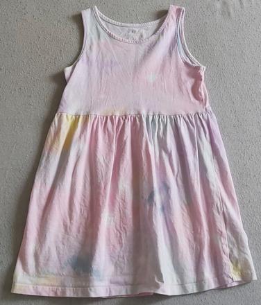 Šaty dúhovo-batikované h&m 110/116, h&m,110