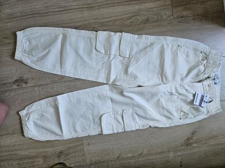 Biele letné nohavice bershka, bershka,xs