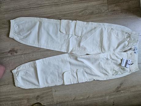 Biele letné nohavice bershka, bershka,xs