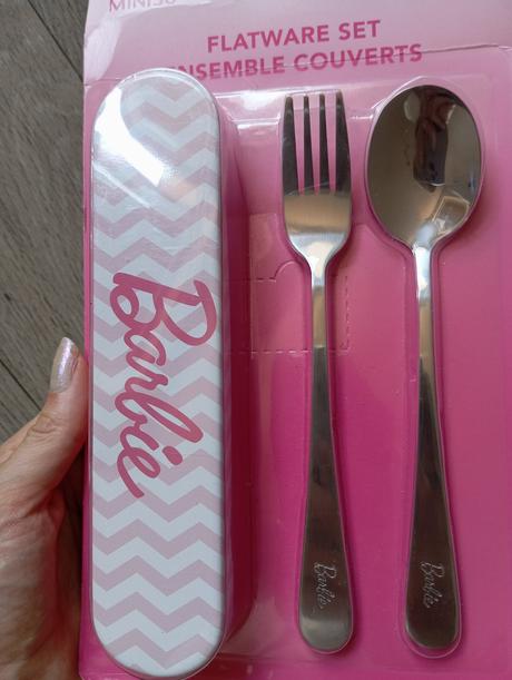 Barbie príbor s kovovou dózou, 