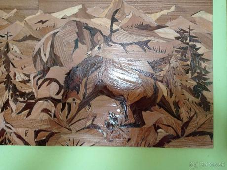 Drevená obrazy "poľovnicke motivy", 