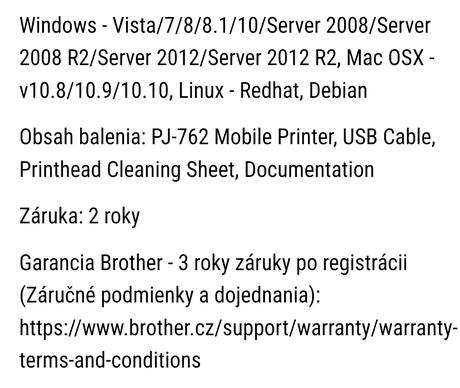 Tlačiareň bezdrôtová termálna,