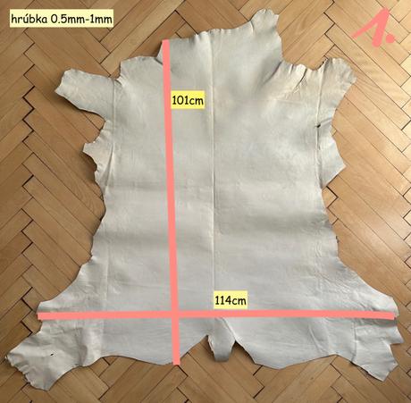 Pravá koža biela posledný kus za 20eur, 