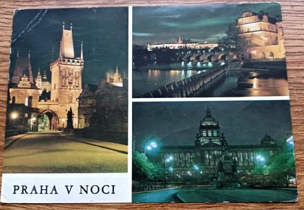 Stará pohľadnica praha,