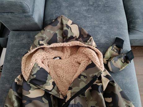 Zimná bunda ollo+soft rukavice, 116