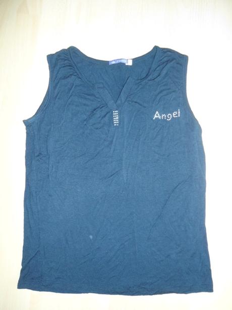 Čierne lahke letne tricko, l