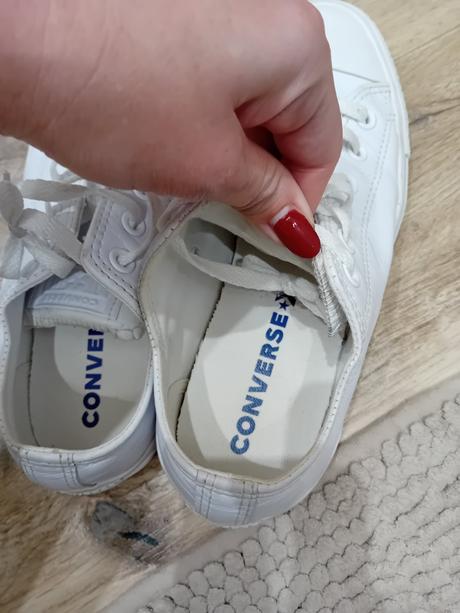 Biele kožené converse tenisky, converse,39