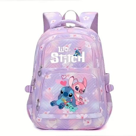 Školská taška lilo a stitch fialová 43cm,