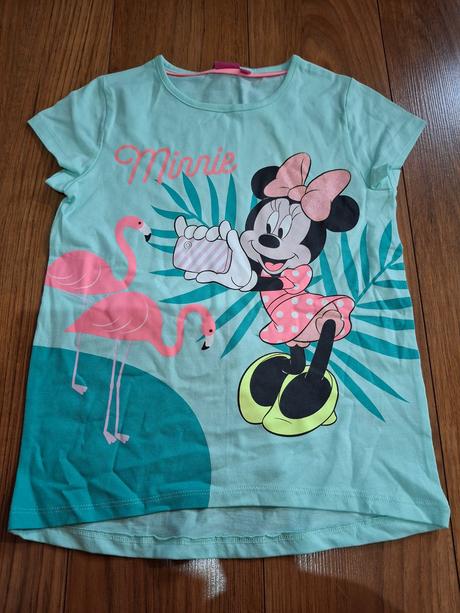 Tričko- plameniaky, disney,128