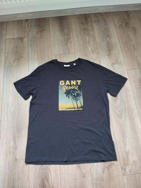 Tmavomodré tričko gant, gant,xl