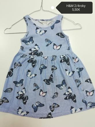 Motýlikové šaty h&m, h&m,104