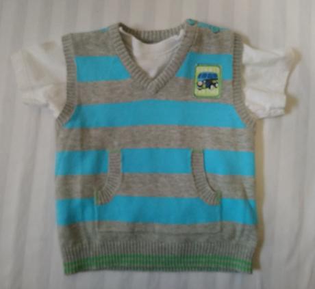 Chlapčenská vesta a tričko, marks & spencer, marks & spencer,74