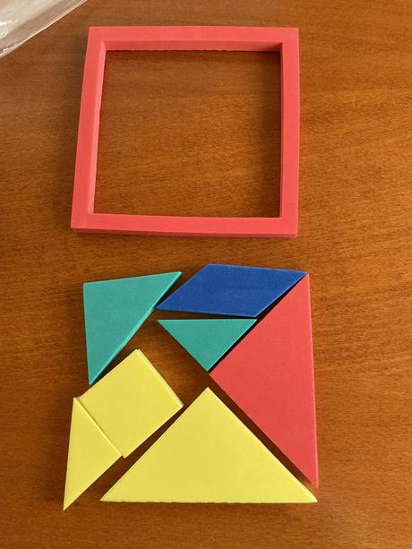 Nové puzzle tangram penové, 