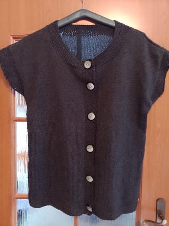 Ručne pletená vesta, xl