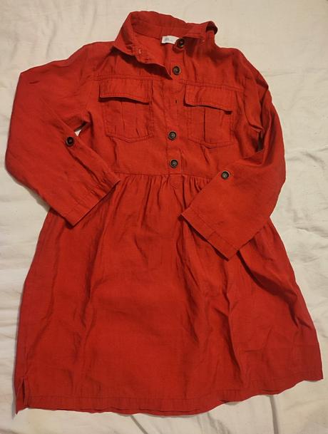Červené šaty zara kids 140, zara,140