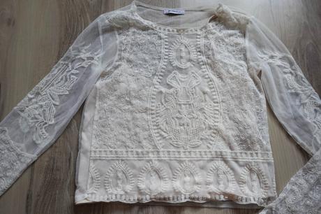 Čipkovaný top zara, zara,s
