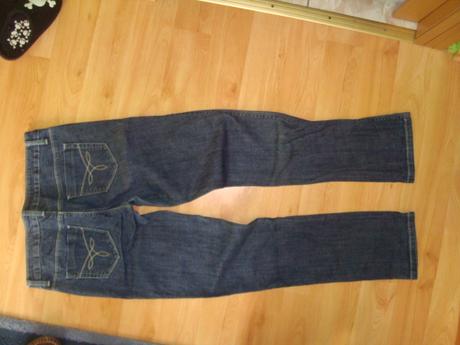 Modre rifle - skinny, denim,40