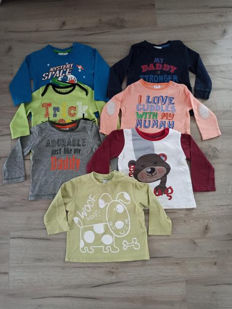 Tričká s dlhým rukávom, f&f,74