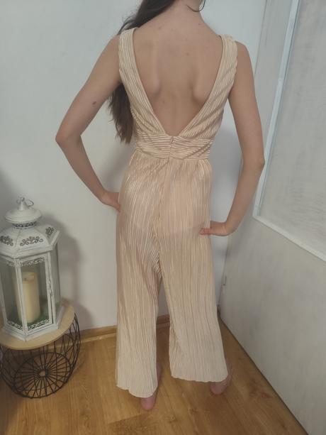 Zlato-bezovy overal xs 34, amisu,xs