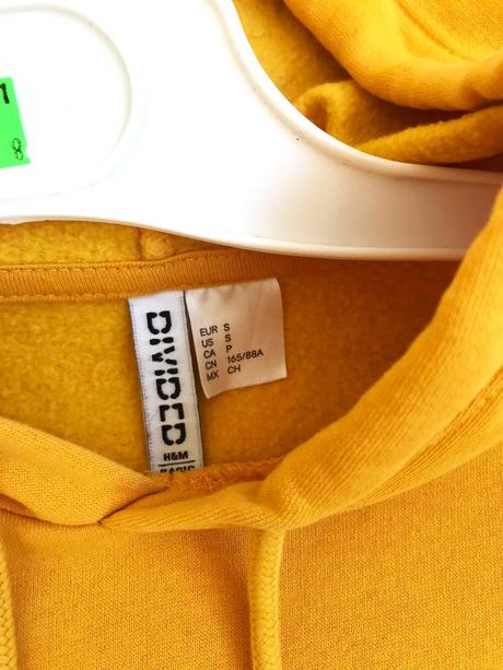 Top crop mikina, h&m,l